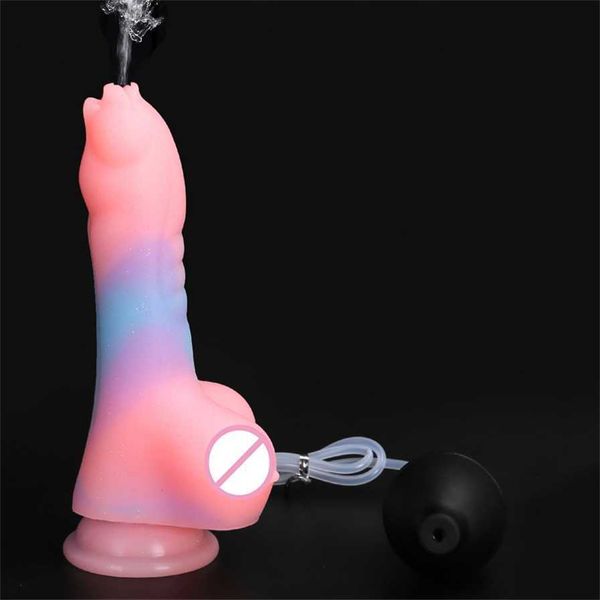 

squirting colourful glowing big realistic for women spray water penis huge buttplug luminous dildo 75% off outlet online sale