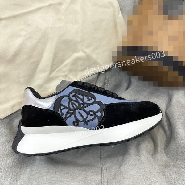 

2023women sneakers designer casual shoes classic do-old dirty shoes mid double height bottom trainers leather glitter golden women quality, Black