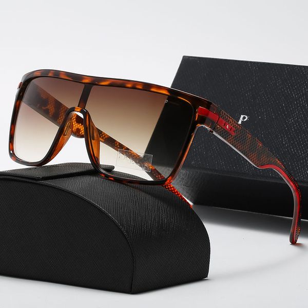 

p luxury designers sunglasses for man women designer goggle beach sun glasses retro frame luxury design uv400 with box-5, White;black