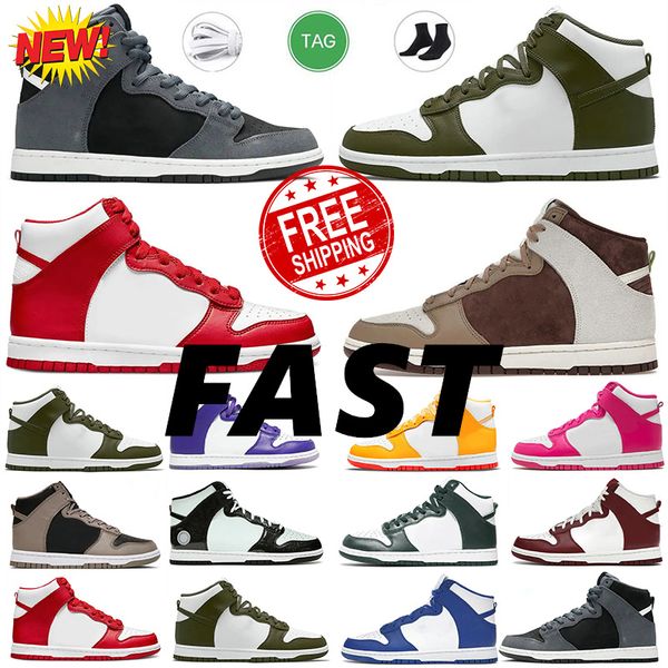 

size 36-45 casual shoes trainer sneakers red game fragment aluminum vast grey designer white high cut pink black mens women panda skate boar