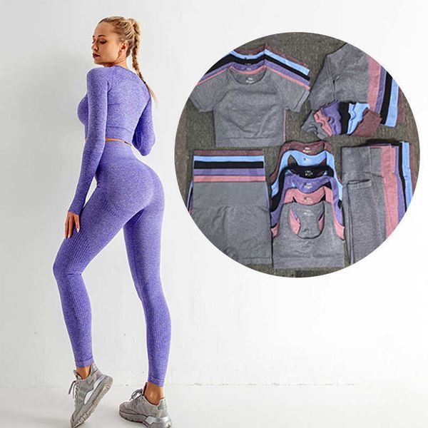 

yoga outfits 2022 seamless yoga set woman sportwear workout clothes for women gym sets womens outfits fitness clothing push up leggings aa23