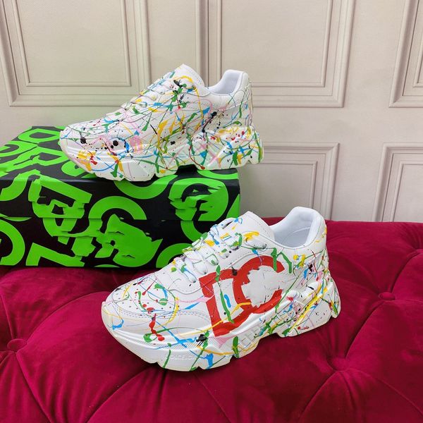 

2023 casual shoes women travel leather sneaker fashion lady flat designer running trainers letters woman shoe platform 0502, Black