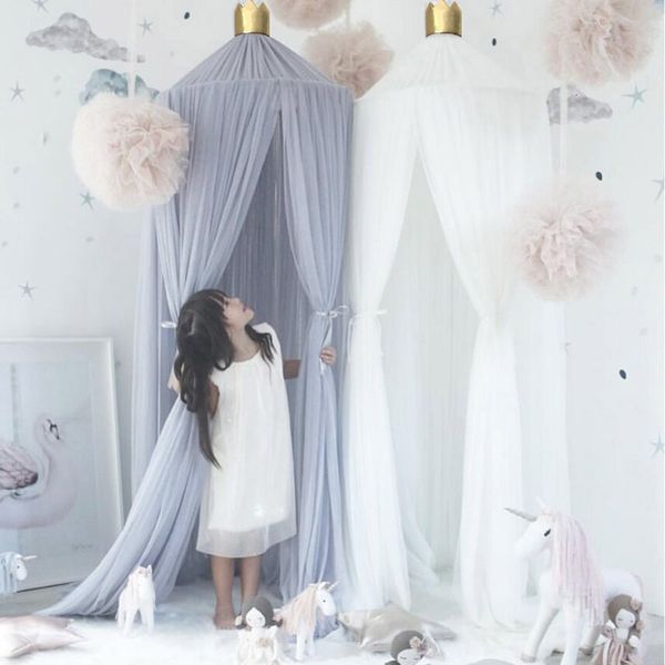 

crib netting mosquito net canopy with stars girls princess canopy netting baby crib cot bed curtains kids children play tents foldable indoo