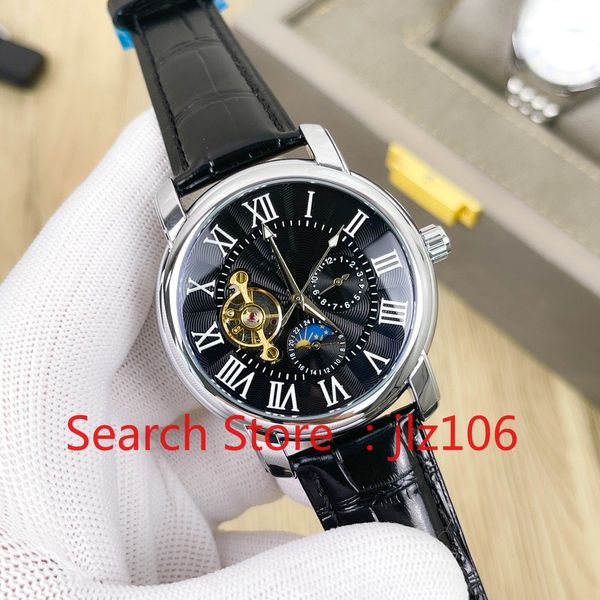 

lls men's mechanical watch, size: diameter 42mm, sapphire mirror, automatic mechanical movement, tourbillon watch,