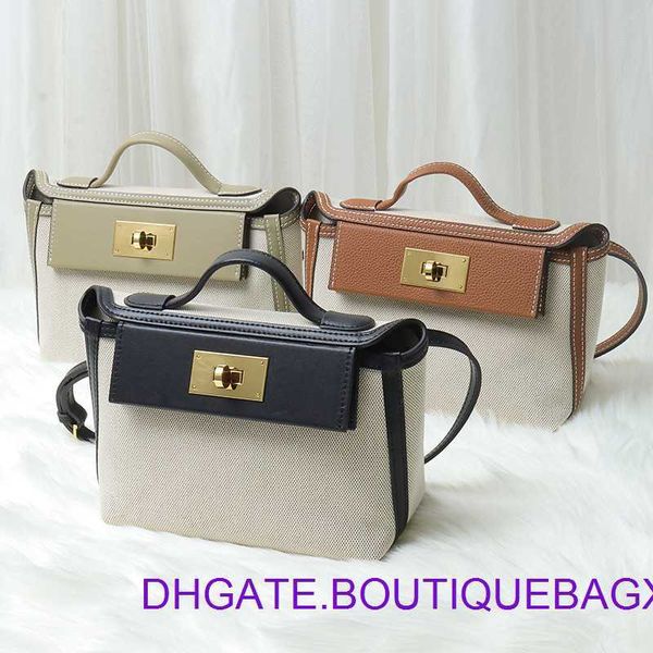 

designer hremm 2424 kelyss bags for sale 2023 new womens 2424 canvas with cowhide casual one shoulder crossbody handbag fashion versatile tr