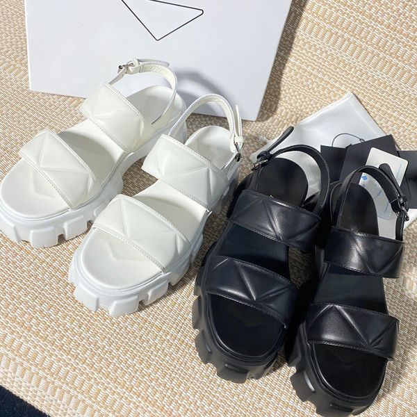 

2023 nappa sandals nastro sandal technical sandale monolith heels rome roman style fashion designer prad slides for women ladies summer casu