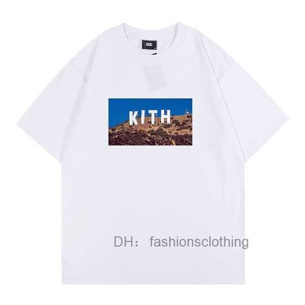 

23ss kith designers shir mens shirs fashion men women casual shirs man clohing sree shors sleeve prining high qualiy 3 hbam, White;black