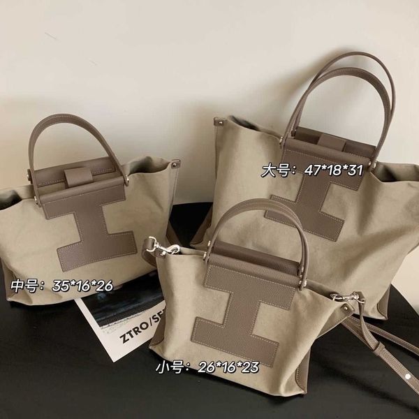 

evening bags japanese iacuccl canvas with leather simple and versatile commuting large capacity niche brand hand tote bag