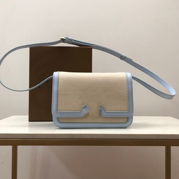 

2023 new fashion casual women's bag splice flap buckle shoulder crossbody bag