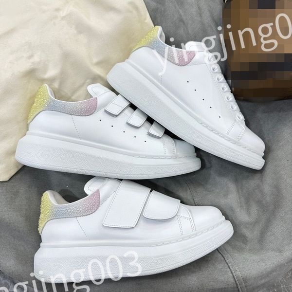 

new designer woman shoe leather lace up men fashion platform sneakers white black mens womens casual shoes chaussures
