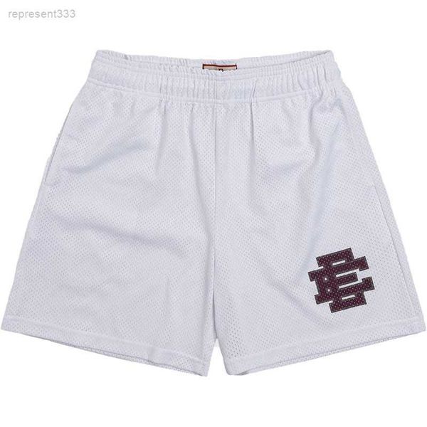 

new men's eric emmanuel shorts fitness shorts muscle sports running quarters mesh breathable 3max, White;black