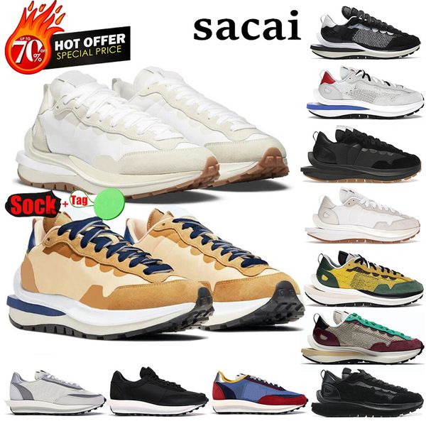 

sacais vaporwaffle men shoes ldwaffle waffle mens sneakers triple black white royal fuchsia sail women sports running wear resistant trainer