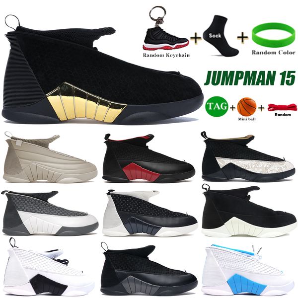 

jumpman 15 15s basketball shoes billie eilish og obsidian flint psny black suede stealth laser bred cdp white university blue mens designer
