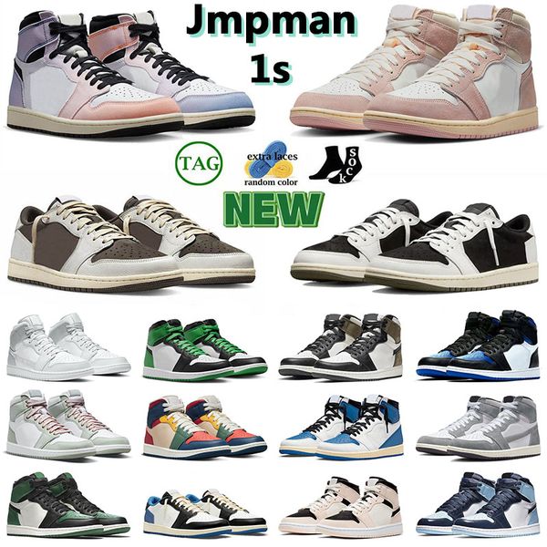 

2023 fashio 1s mens womens basketball shoe trainers 1s olive reverse mocha reverse laney skyline washed pink black toe lucky green sports sn