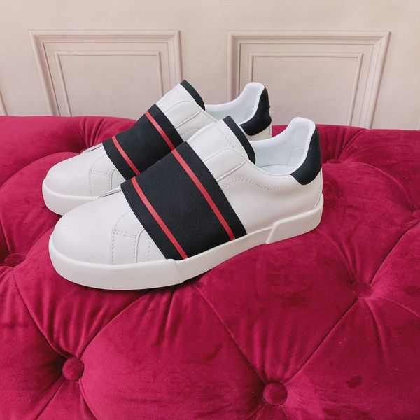 

luxury shoes men's basketball shoes leather women's travel white shoes fashionable couple 0502, Black