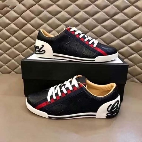 

luxurys designers men canvas shoes retro low printed qualitty mesh slip-on casual leather shoe ladies fashion mixed breathable sneakers size, Black