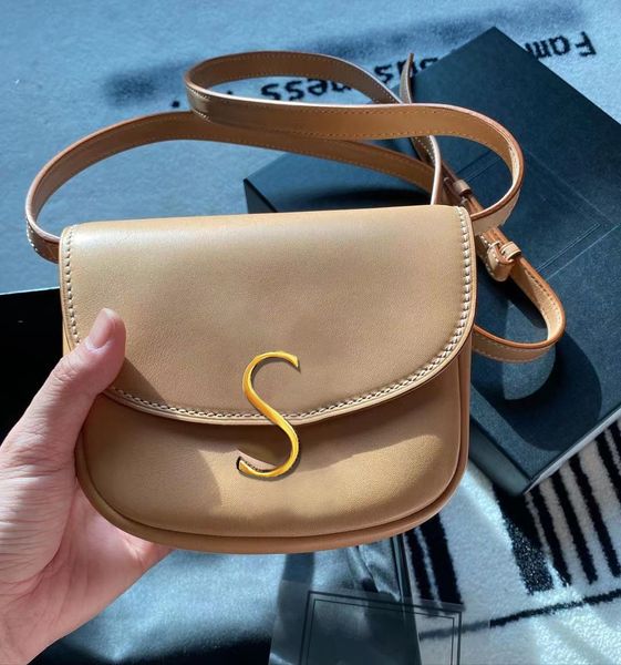 

quality designer kaia 7a saddle crossbody bag women man leather yslity shoulder bags metal letter travel bag fashion tote chains handbag clu