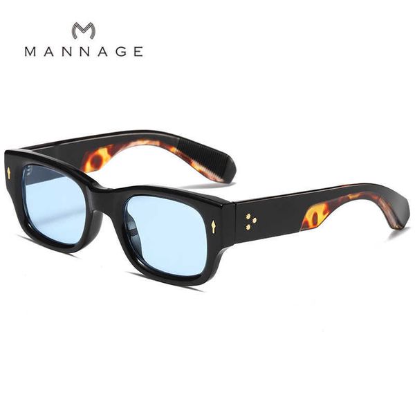 

square narrow frame two-color wide leg personalized rice nails decorative fashion sunglasses, White;black