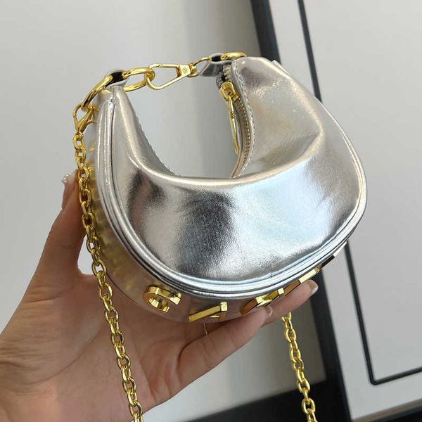 

2023 handbag south korea crossbody women's summer new fashion silver dumpling high end sense small one shoulder underarm bag