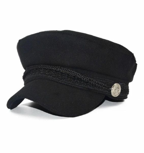 

ladies womens girls wool blend baker boy peaked cap newsboy beret hat travel beret hat3748869, Blue;gray