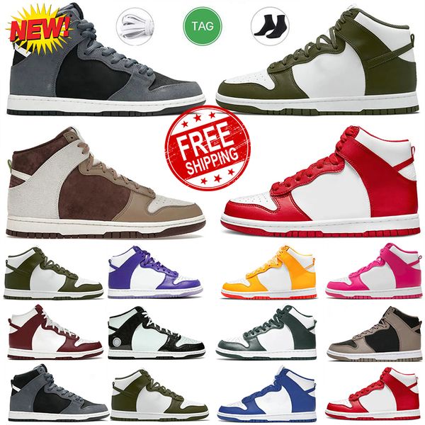 

size 36-45 casual shoes trainer sneakers red game fragment aluminum vast grey designer high pink mens women panda skate board shoes fuchsia, Black