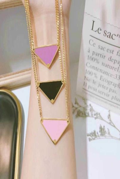 

2022 luxurys pendant necklaces fashion for man woman 48cm inverted triangle designers brand jewelry mens womens highly qualit5964252, Silver