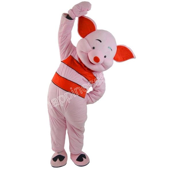 

new piglet mascot costume animation role play christmas halloween birthday party cartoon character activity, Red;yellow