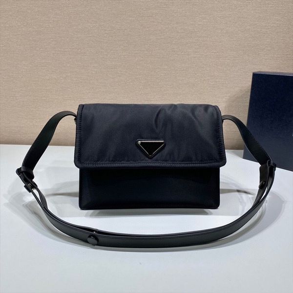 

fashion designer bag mens solid color messenger bag 1bd258 vintage portable one shoulder bag nylon waterproof fanny pack