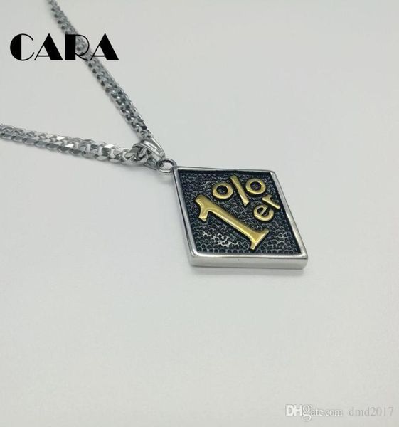 

cara new well polished 316l stainless steel 1er pendant necklace mens biker jewelry stainless steel hip hop biker necklace cara08426914, Silver