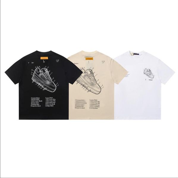 

2023 mens t shirts printed designer fashion womens t-shirt cotton casual tees short sleeve luxury graphic tee streetwear tshirts s-xxl, White;black