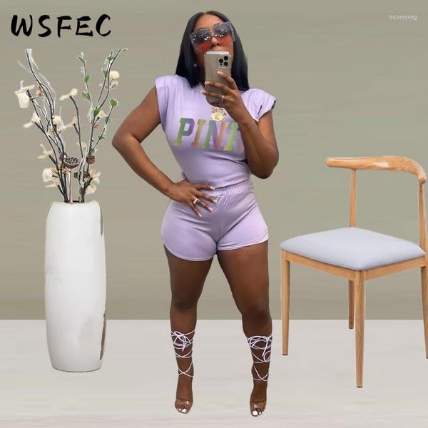 

women's tracksuits wsfec s-2xl 2023 sweatsuit for women two piece set outfits solid casual sleeveless sport matching sets summer female, Gray
