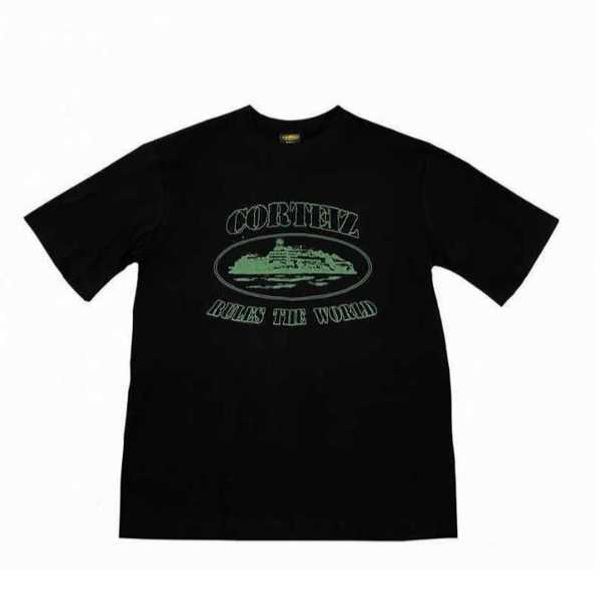 

23ss men's t-shirts no time 4 luv corteiz tee round neck loose fitting cotton summer short sleeved om, White;black