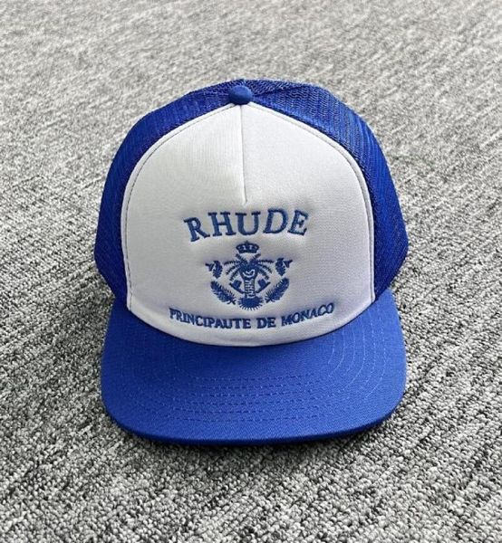 

embroidery baseball cap men women mesh breathable hat adjustable2152522, Blue;gray
