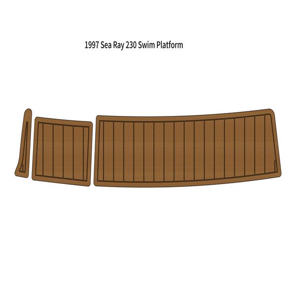 

1997 sea ray 230 swim platform pad boat eva foam faux teak deck floor mat