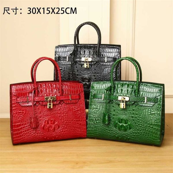 

designer bag tote bag handbag crossbody bags single shoulder bags high grade alligator grain leather lady leather fashion bag versatile diag