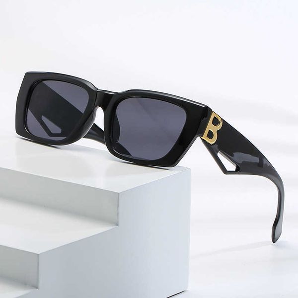 

new box sunglasses wo versatile sunglasses fashion street pgraphy and women's universal style, White;black