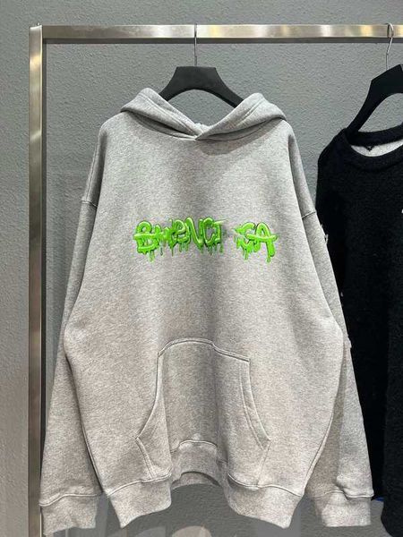

men's hoodies sweatshirts high edition b jelly graffiti dissolved print and women's loose hooded sweater terry 8a6h, Black
