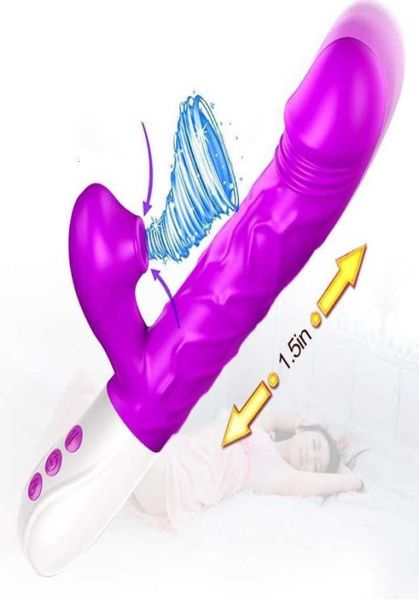 

toy massager telescopic sucking vibrators for women rabbit toys adults clitoris sucker stimulator heating dildo4884992