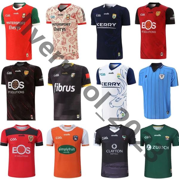 

23 24 gaa rugby jerseys wexford tipperary galway dublin gaelic football jersey limerick cavan kerry tyrone mayo meath shirts home away olive, Black;gray