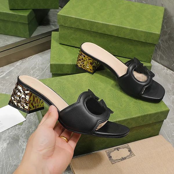 

designer women sandals slippers slide embroidery designers slides sandal floral brocade flip flops striped beach leather rubber flower slipp, Black
