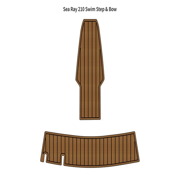 

sea ray 210 swim platform bow pad boat eva foam faux teak deck floor mat