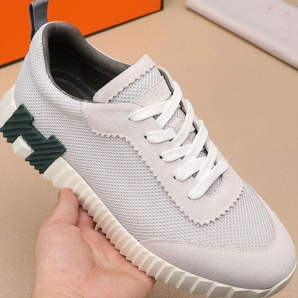 

depart men sneaker shoes rubber sole trainers knit & calfskin mesh leather man light sole footwear party wedding discount skateboard walking, Black