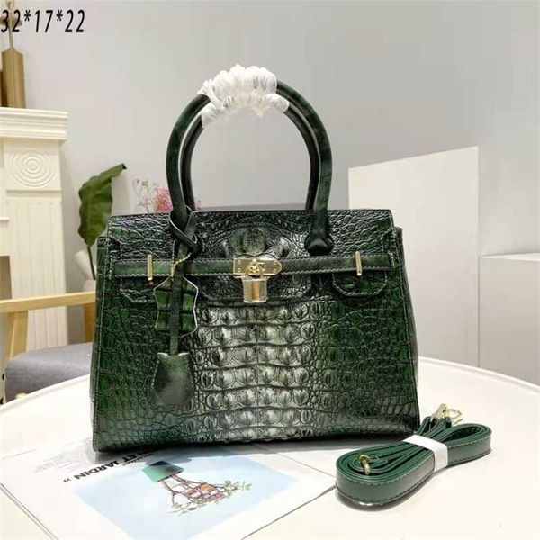 

designer bag tote bag handbag crossbody bags single shoulder bags crocodile pattern genuine leather bag with large capacity new highquality