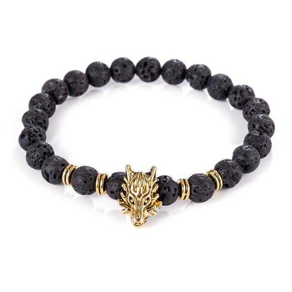 

volcanic rock beads bracelet faucet alloy wholesale, Golden;silver