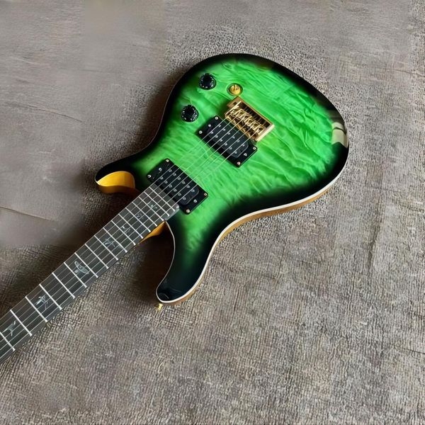 

guitar shop new rosewood fingerboard 6 string green electric guitar