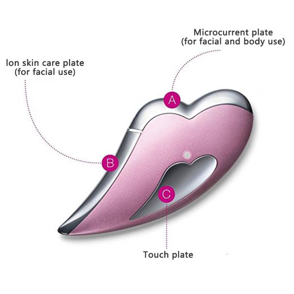 

home beauty instrument pemijat wajah guasha elektrik alat pengangkat lebih ramping penghilang dagu ganda pijat perawatan kulit gua sha 23051