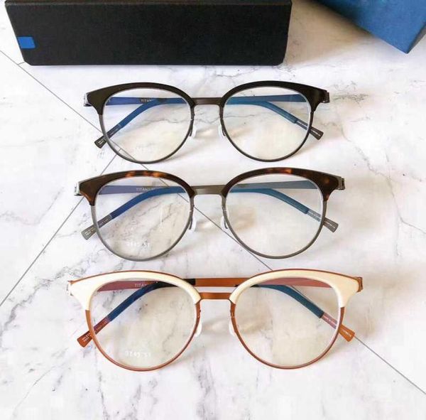 

fashion sunglasses frames 2021 eyeglasses 9845 women039s men titanium myopia glasses cat eye round frame no4540353, Black