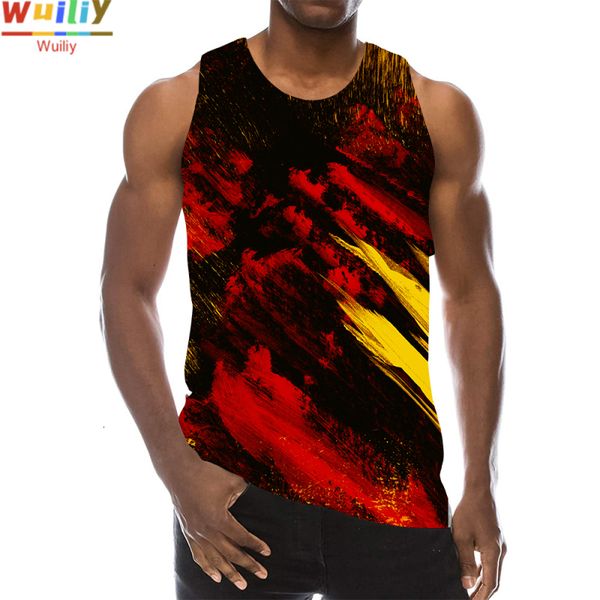 

mens tank summer paint graphic 3d print sleeveless pattern purple texture art psychedelic pigment tan 230509, White;black