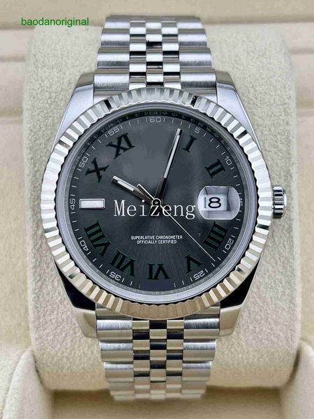 

diver sport wristwatch datejust 41mm wimbledon fluted stainless steel mens watch jubilee 126334 men's automatic watch obpg pdt4, Slivery;golden