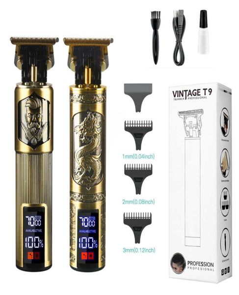 

scissors shears t9 lcd barber shaver electric clipper retro oil head carving hair clipper precision trimmer for men beard man shav5746561